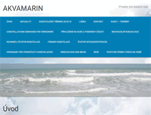 Tablet Screenshot of akvamarin.cz